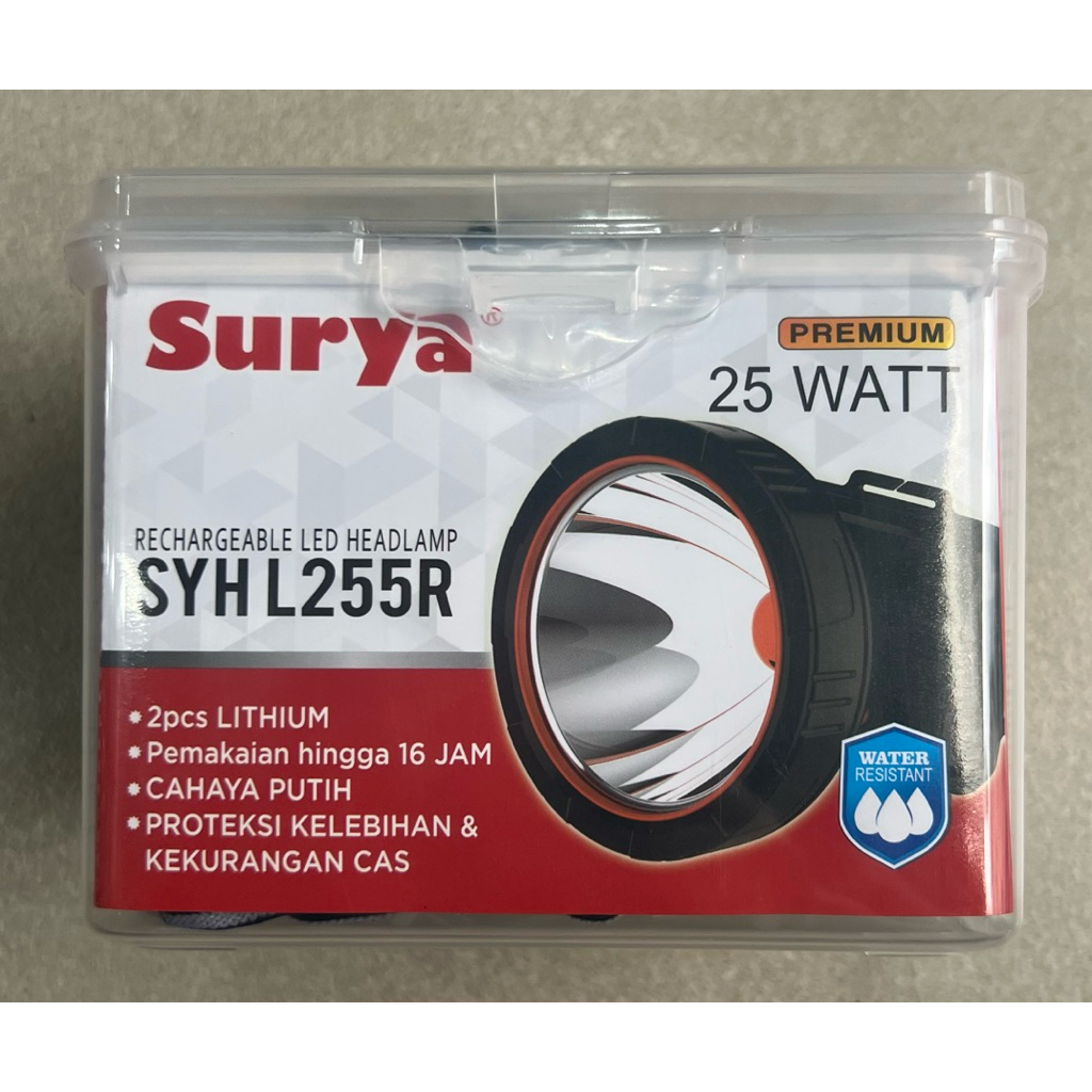 SENTER KEPALA SURYA SYH L255R (25watt)