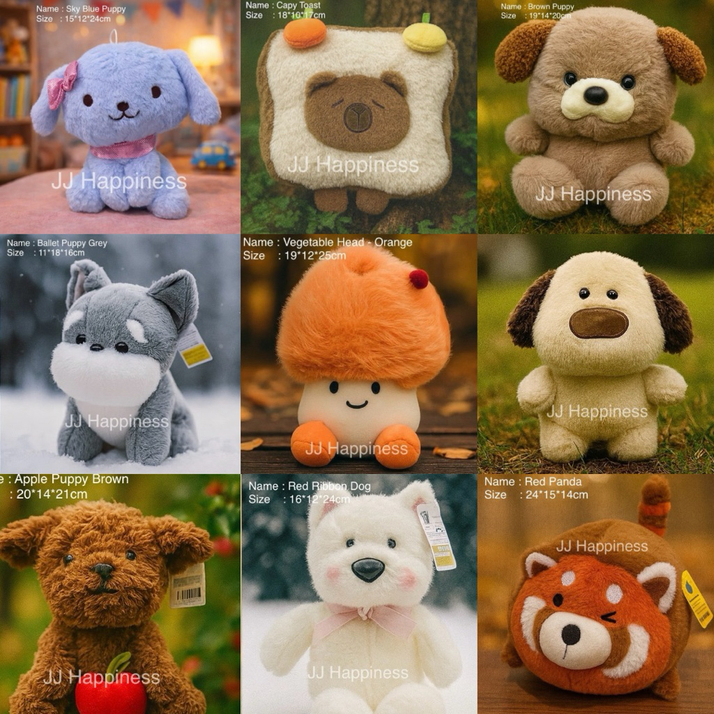 Bundling 2pcs cuma 55K  Boneka  KKV OHSOME FUNIFUN Kualitas Impor Bagus, kelinci panda bear bebek ay