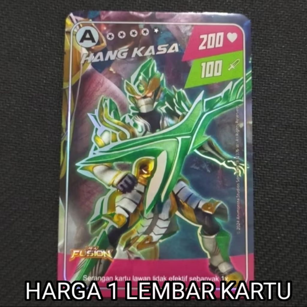 Boboiboy Monsta Galaxy Card Hang Kasa Dari Fusion (Silver)