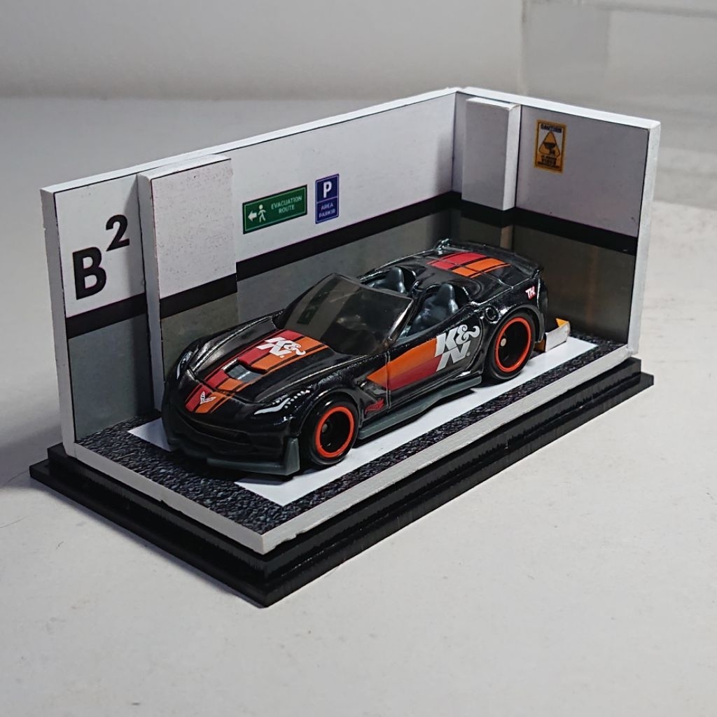 Hotwheels STH Super Treasure Hunt THS Corvette C7 Z06 Convertible Spectraflame black loose