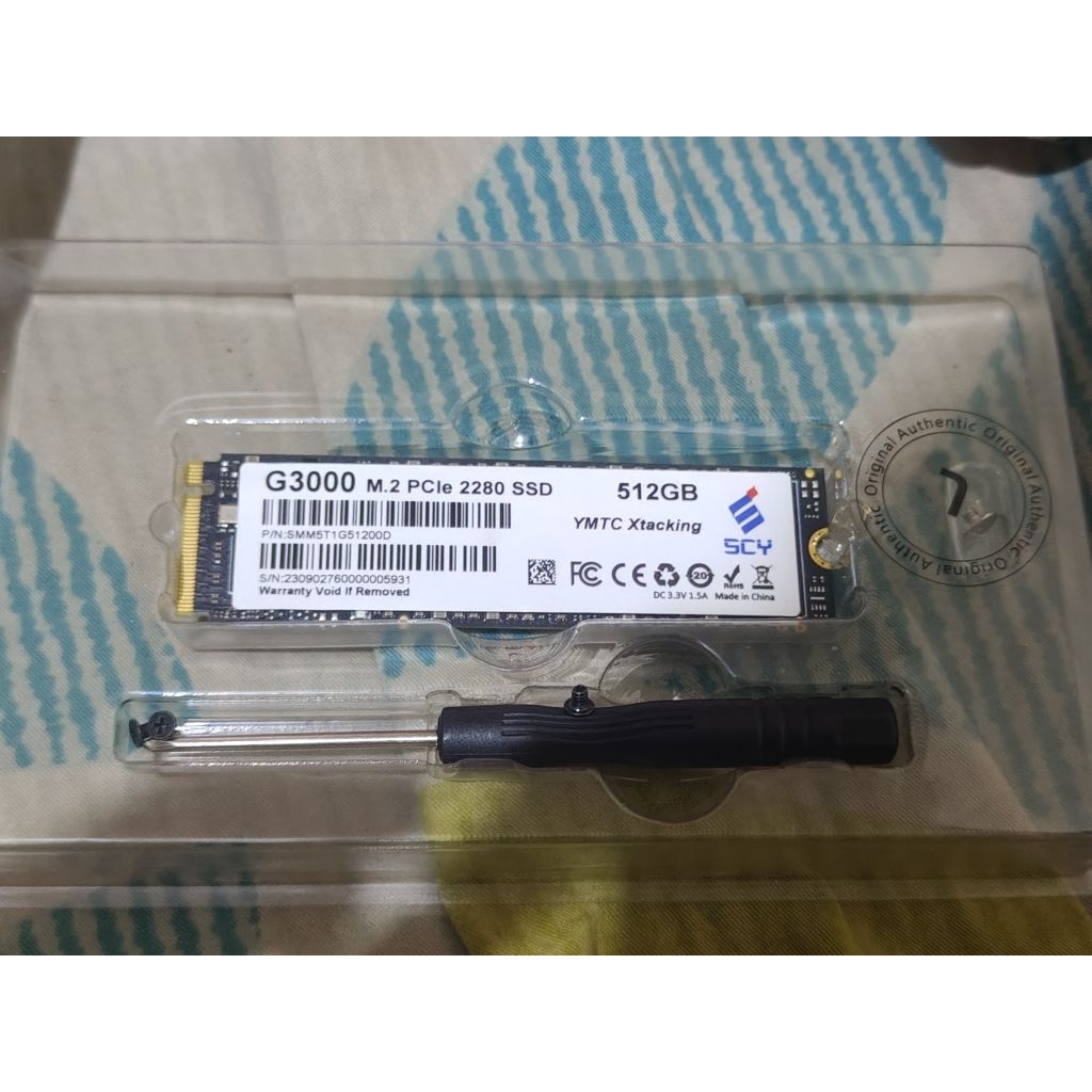 SSD NVMe M.2 PCIe Gen 3 512GB SCY G3000 – Bekas Advan WorkPlus
