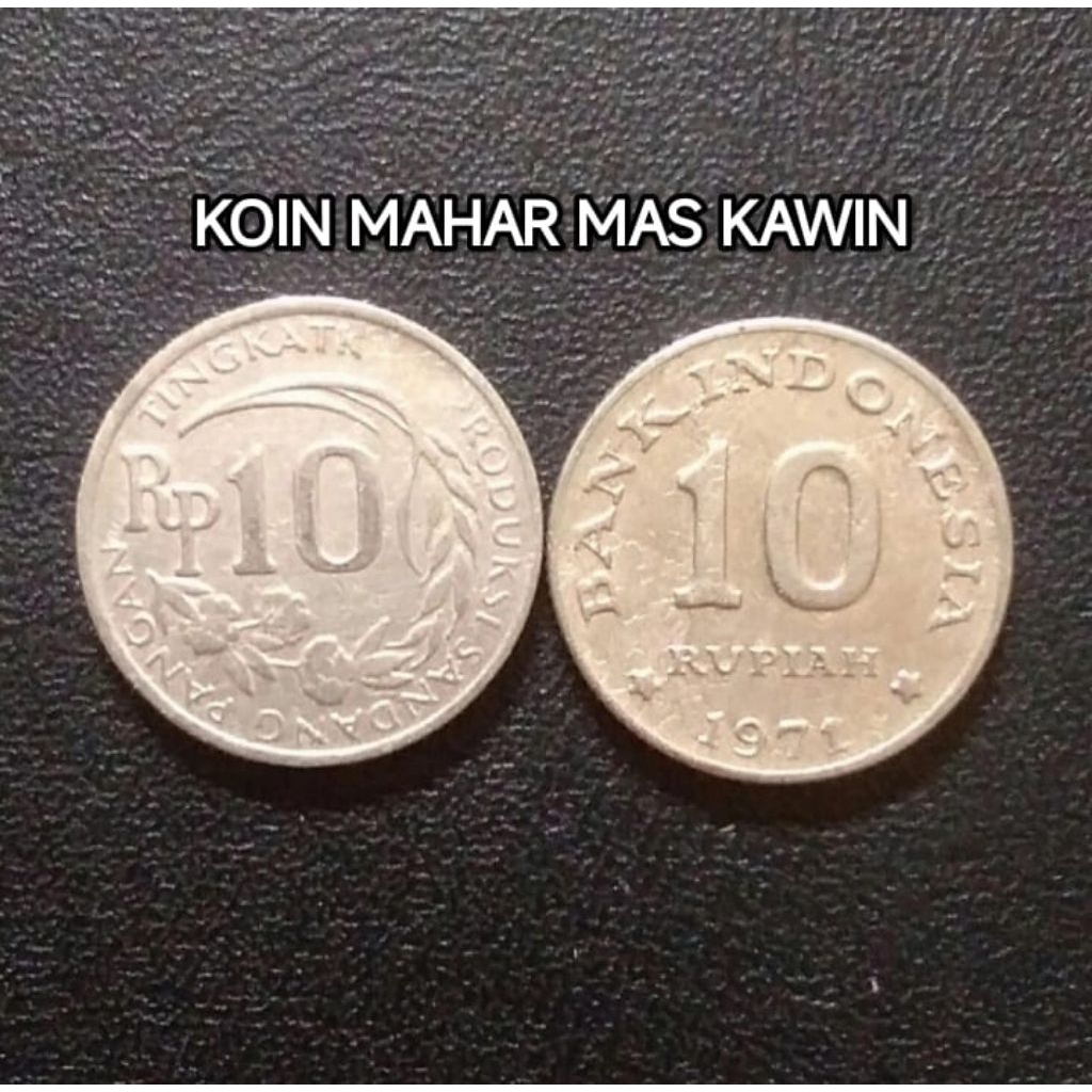 Mahar Koin 10 Sen Kancing Tahun 1971 Koleksi Coin Bekas Lama Antik Kuno Jadul Langka Mancanegara