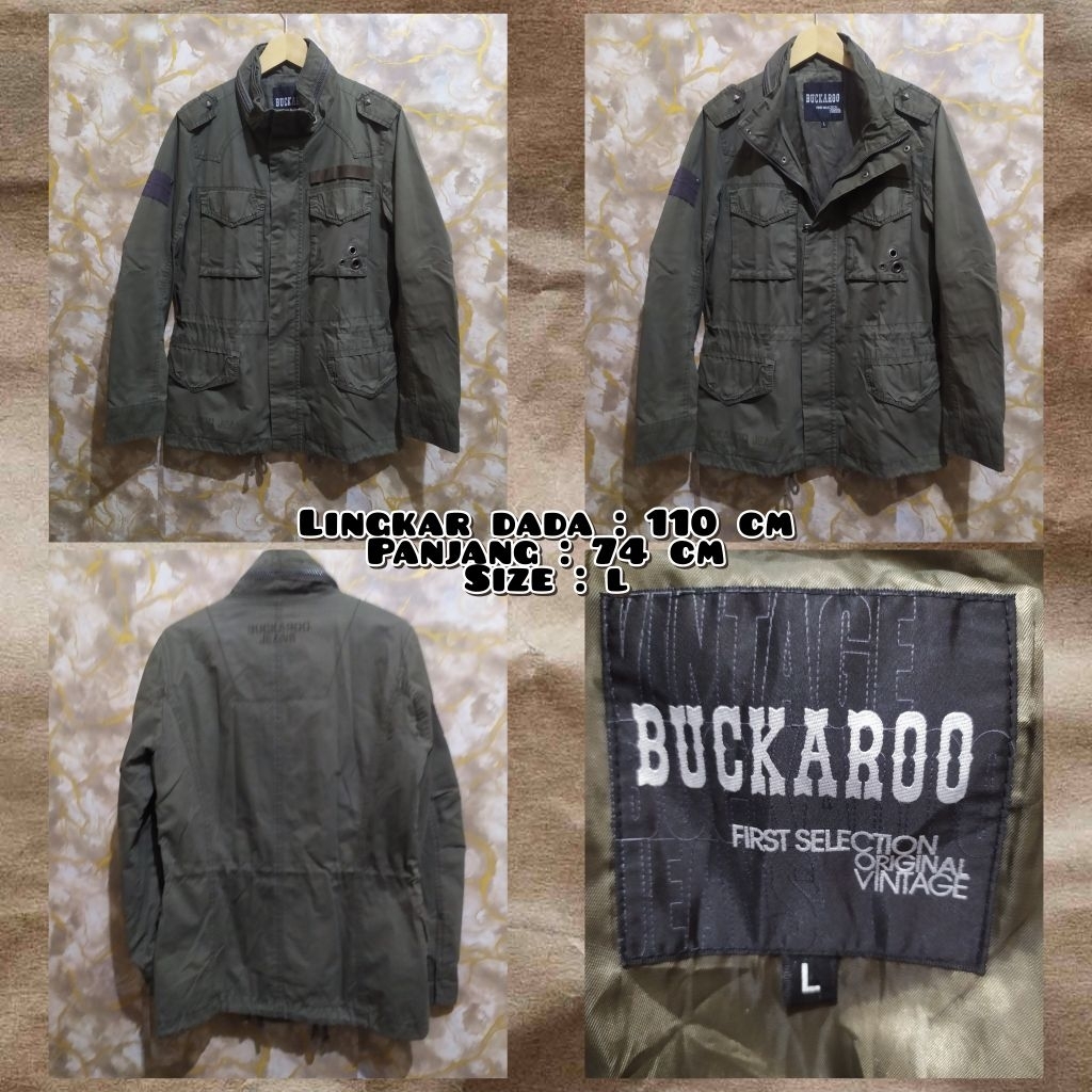 Jaket Parka Warna Hijau Army Second Original.