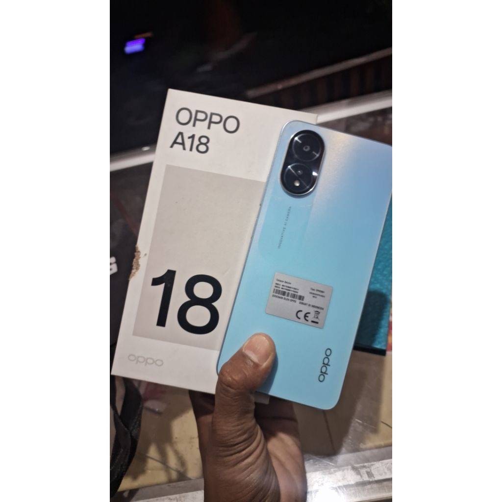 oppo a18 ram 4+4/128