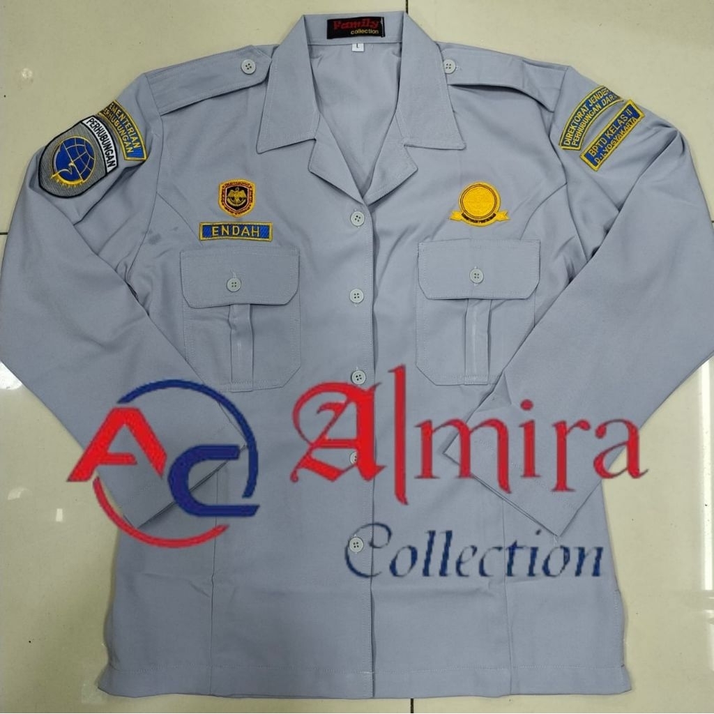 kemeja PDL KEMENHUB khusus perempuan seragam PDL KEMENHUB baju PDL KEMENHUB