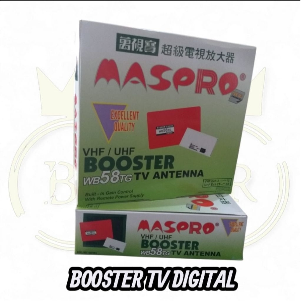 Maspro Booster TV Digital Set Atas+Bawah penguat Sinyal merk Maspro original