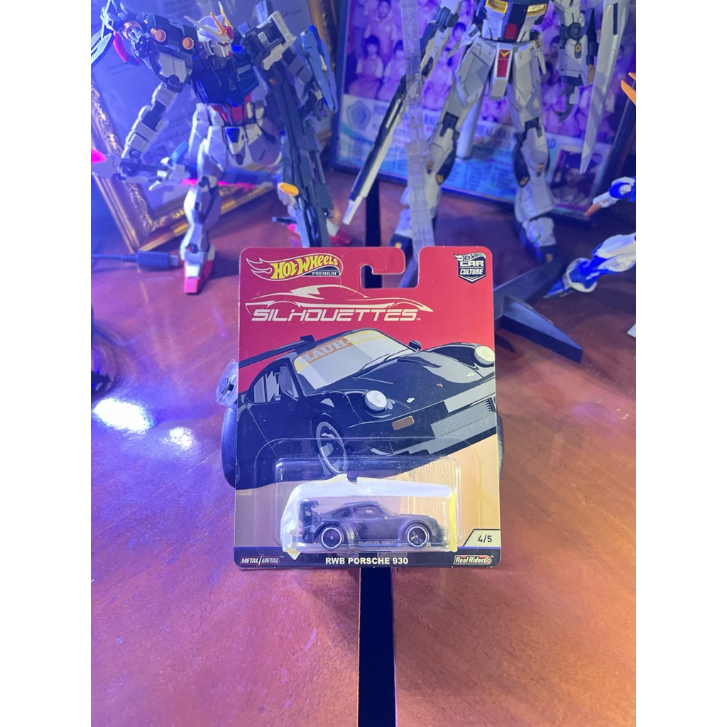 HOTWHEELS PORSCHE 930 RWB HITAM SILHOUETTES