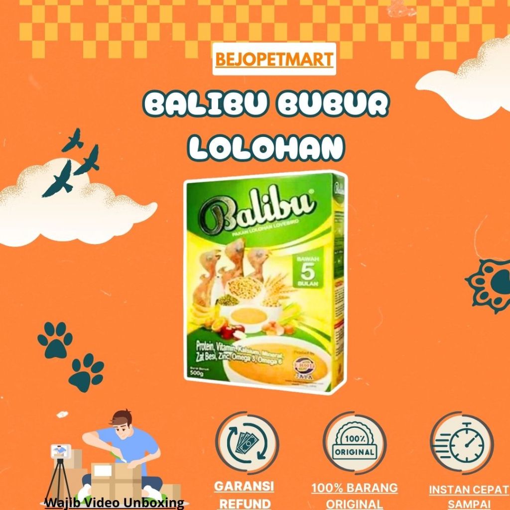 Balibu Bubur Lolohan Pakan | Makanan Bayi Anak Burung Lovebird Love Bird