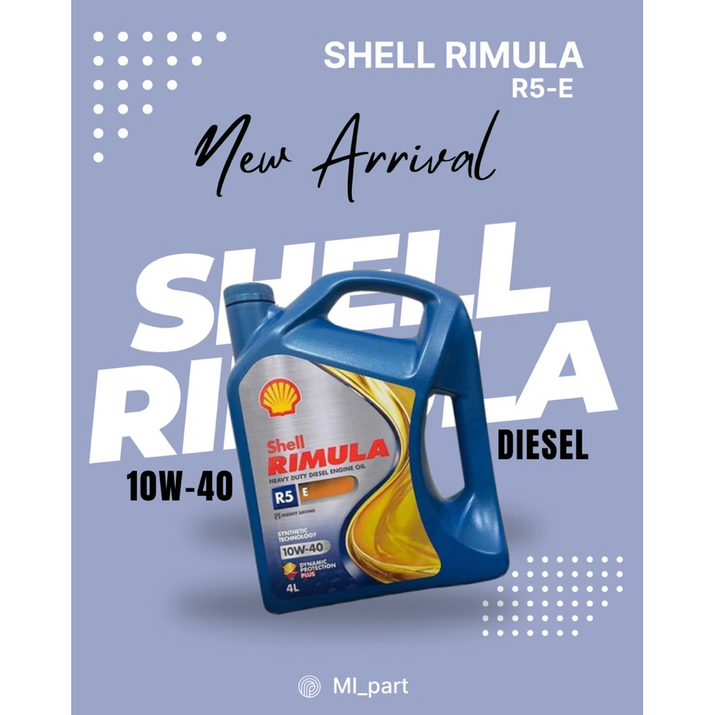 Oli Mesin Diesel Shell Rimula R5 E 4 Liter Original