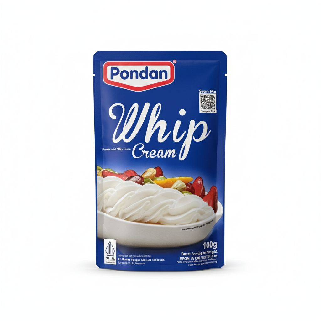 [ 100 GRAM ] Pondan Whip Cream 100 Gram / Whipping Cream Pondan 100 Gram
