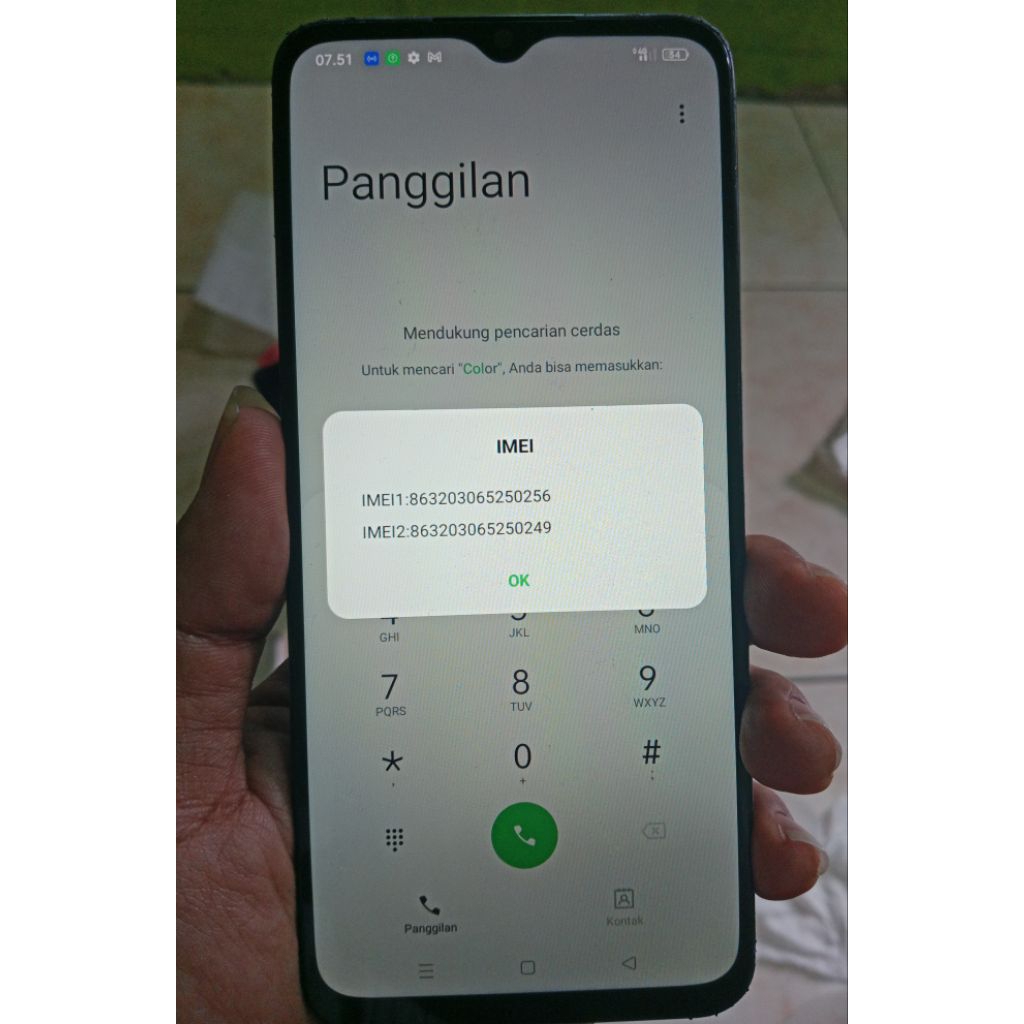 oppo a17k 3 64 minus lcd mesin tested normal