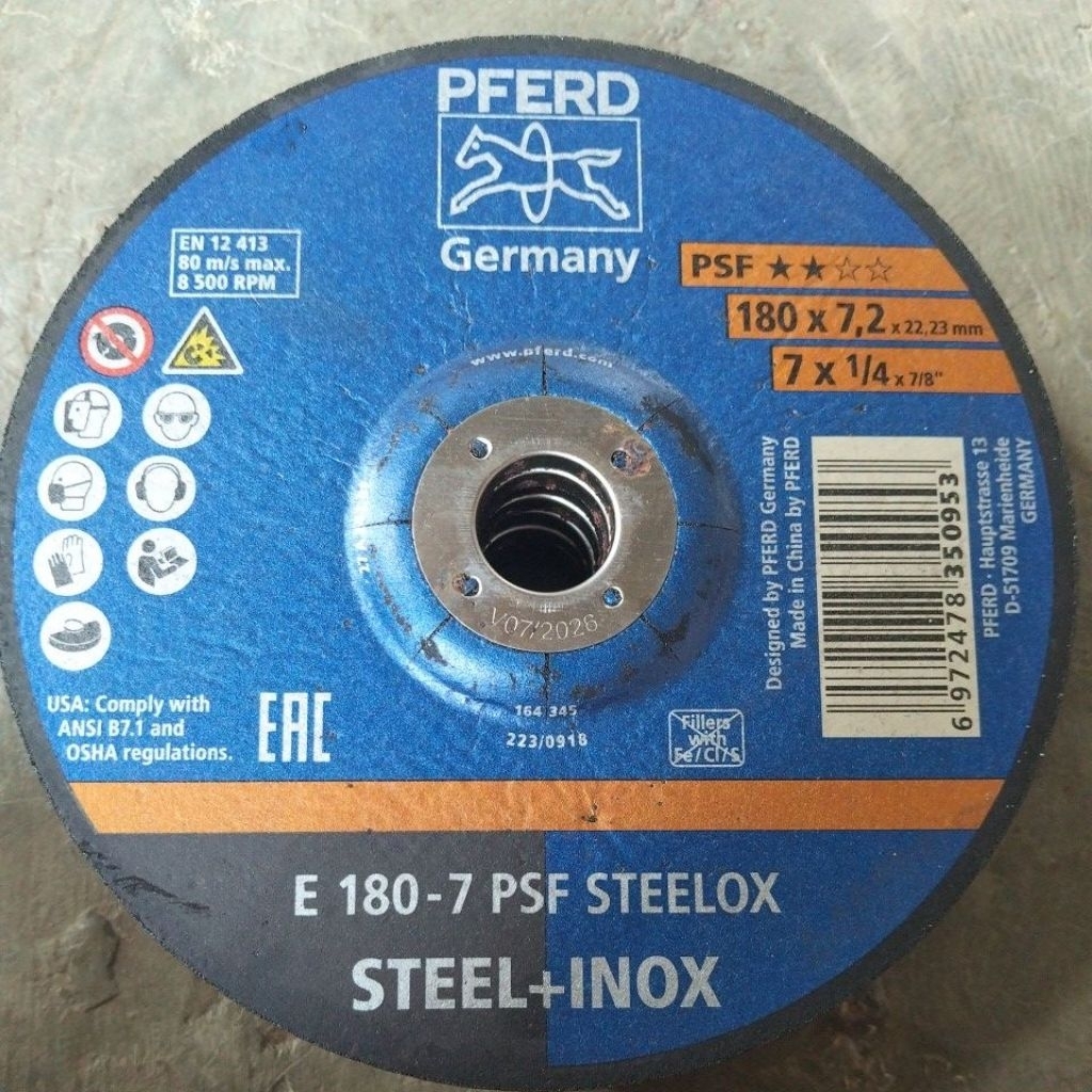 BATU GERINDA PFERD POLES 7 x 1/4 mm ( 7 inch )