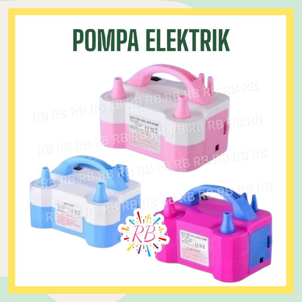 Pompa Balon ELEKTRIK Listrik 1 Lubang / Electric Pump Balloon