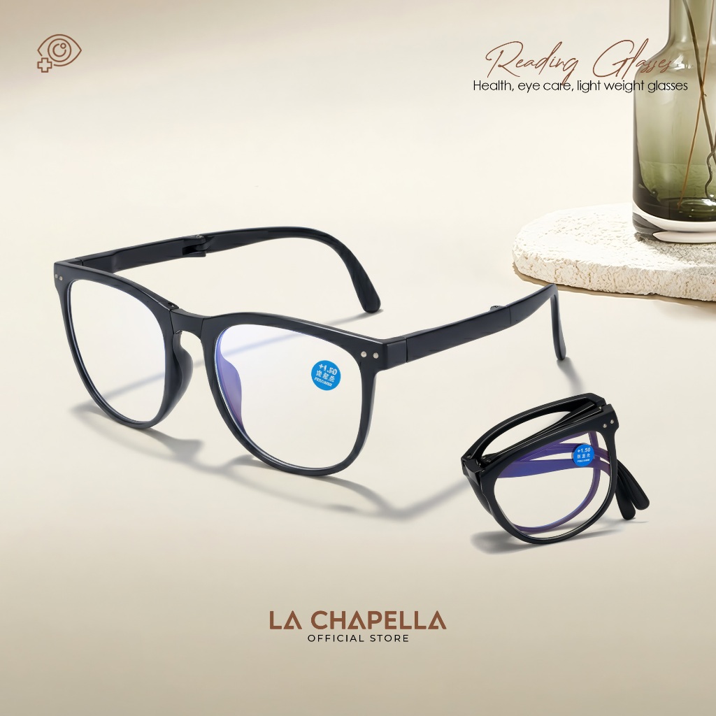 La Chapella Kacamata Baca Dan Jalan Lensa Plus Progresif Anti Blueray Fashion Pria Wanita Model Bula