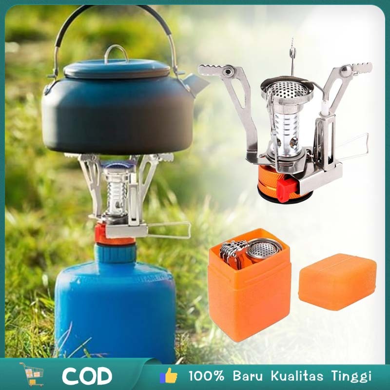Kompor Mini Asli Kompor Gas Kecil Camping Kompor Potebel Mini Kompor Mini Ringan Stove