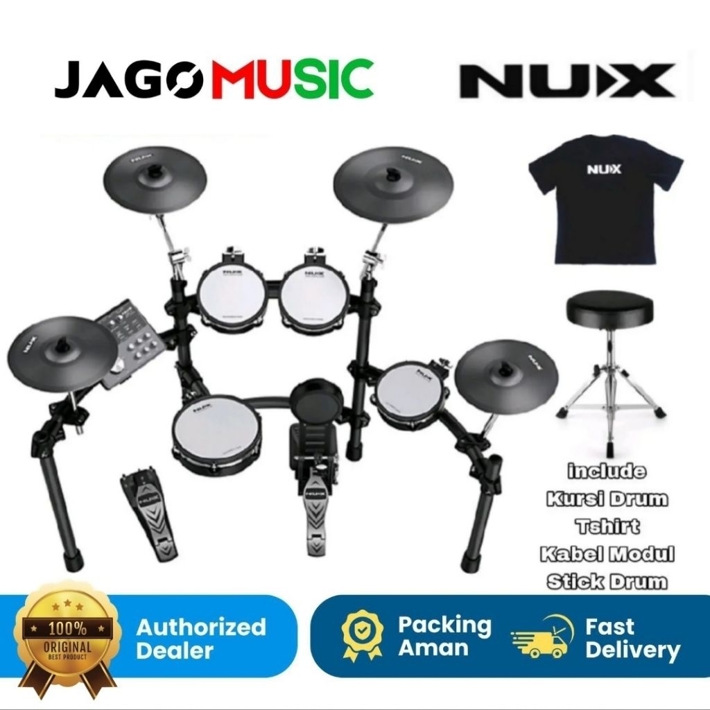 Drum Elektrik Electric Drum Set Nux DM 7 X DM7X Drum Elektrik Nux DM 7X Garansi Service