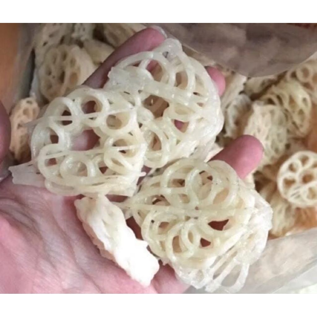 Kerupuk Matahari Panda Putih Kecil / Kerupuk Mawar Putih 1kg