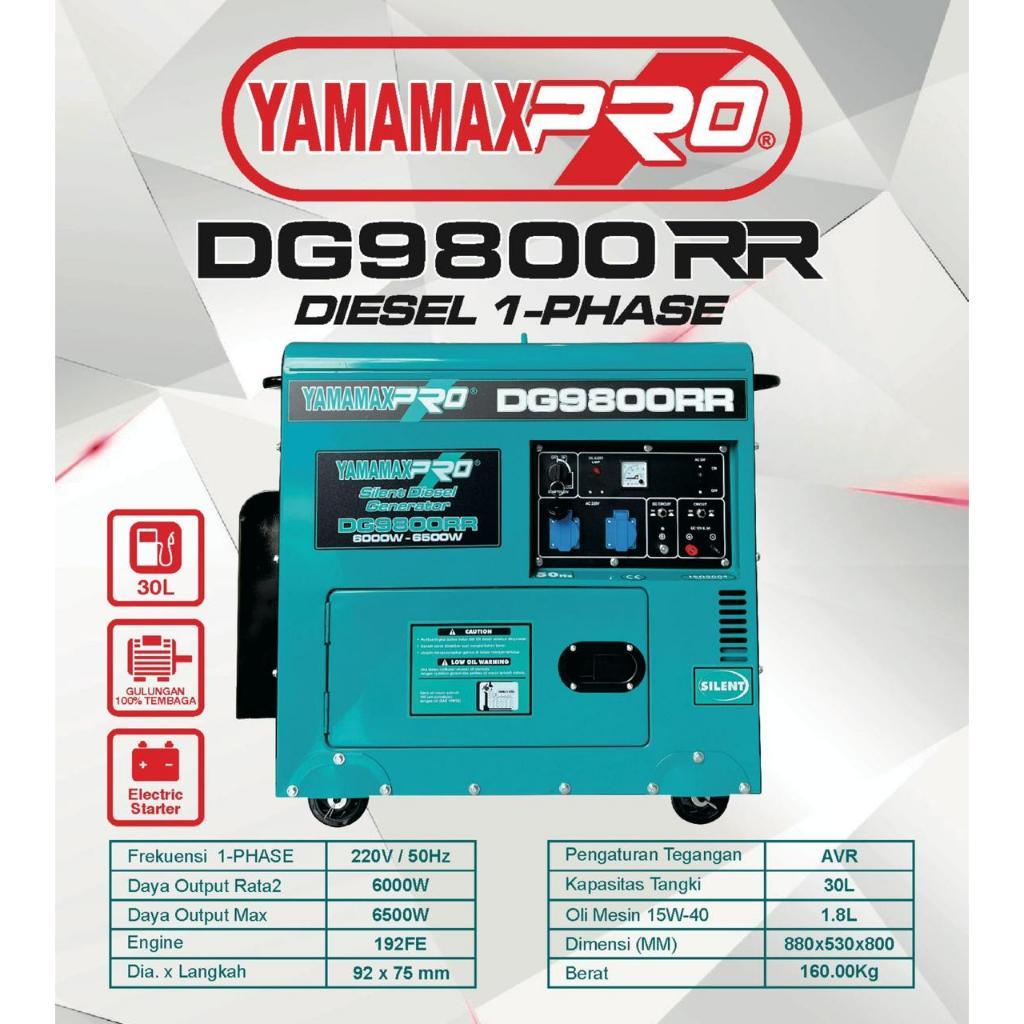 Genset/Generator Yamamax Pro DG9800RR (DG 9800 RR) - 6500 Watt