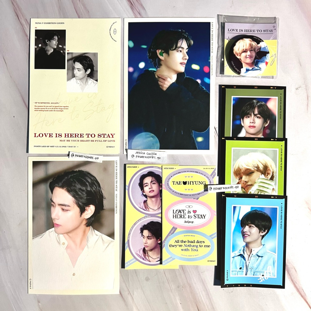 BTS V TAEHYUNG FANSITE NUNA V EXHIBITION BENEFITS