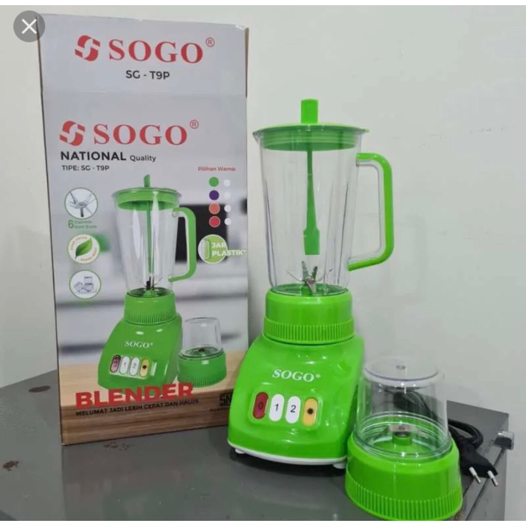 blender sogo plastik 2 tabung