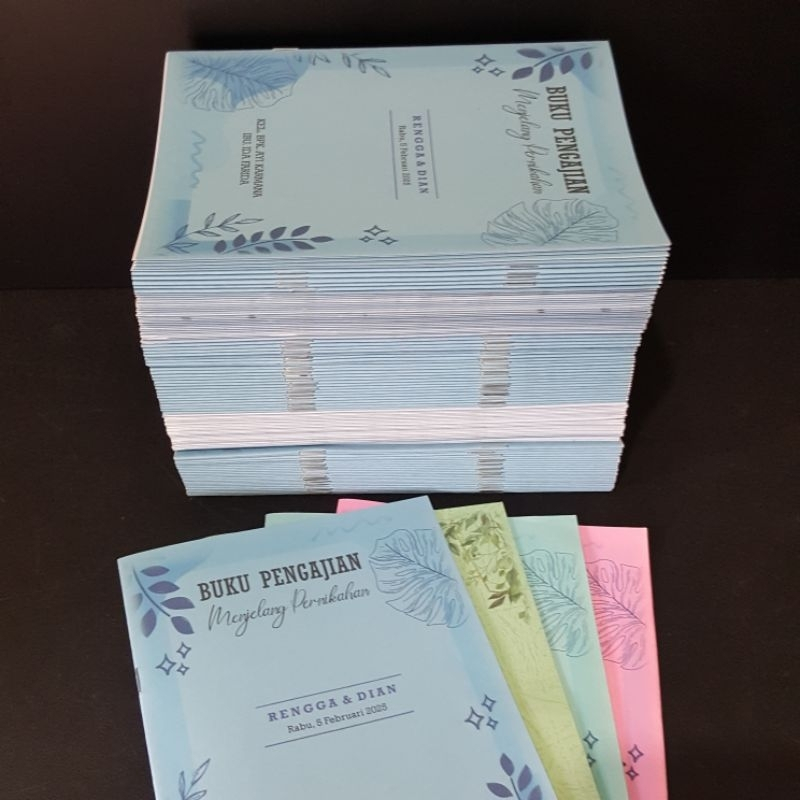 Custom Order Buku Pengajian Siraman Pranikah Pernikahan