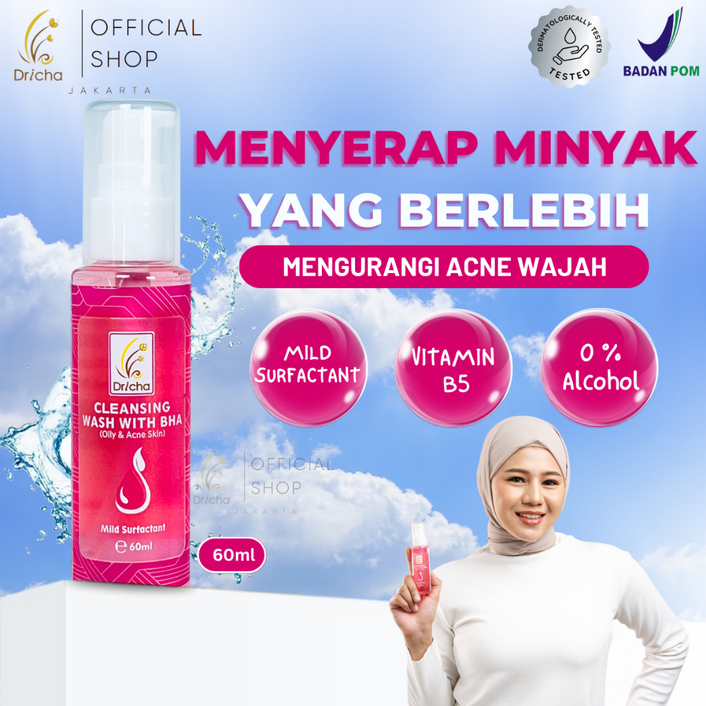 Dricha ClEANSING Wash With Bha (Berminyak)