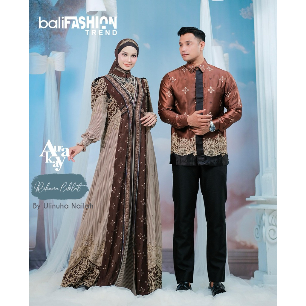 Aurakay Gamis Syarii SET Rohana/ BAJU COUPLE MUSLIMAH