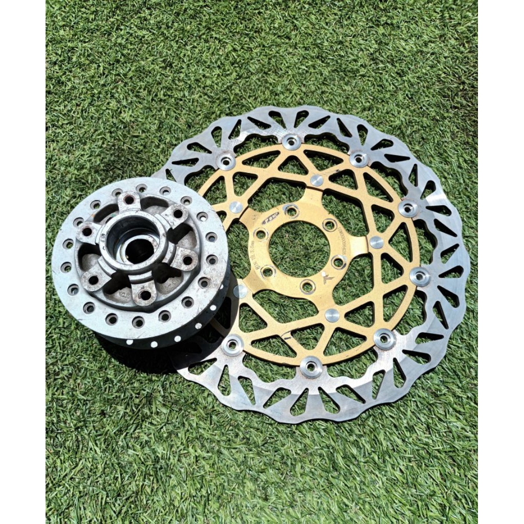 TROMOL DEPAN TIGER TROMOL TIGER REVO TROMOL DEPAN TIREV SET DISC BRAKE DISC PIRINGAN PSM TURTLE FLOA