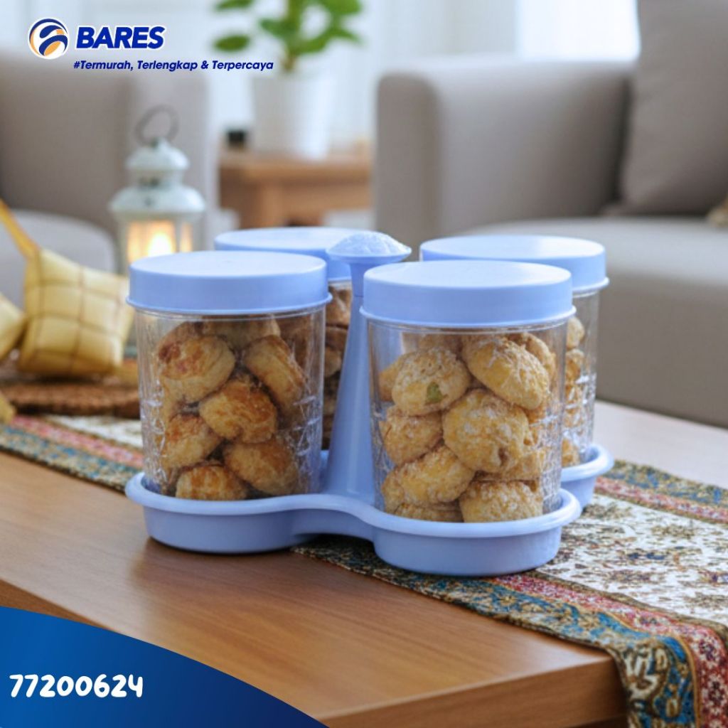 Toples Calista Set 4 Pcs Food Grade Premium | Toples Calista Daun