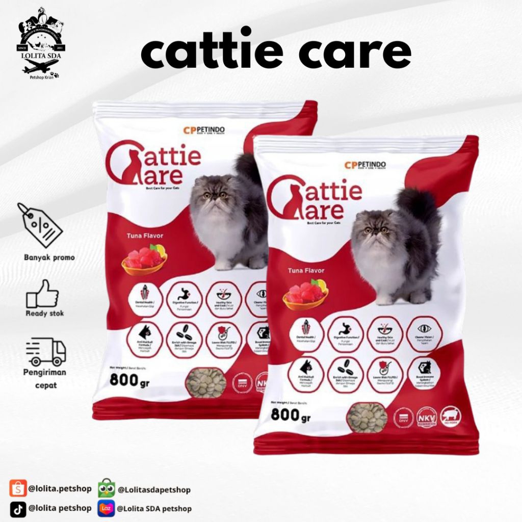 cattie care makanan kucing cattie