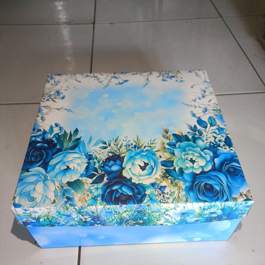 Dus Nasi 20x20 Motif Bunga Dahlia