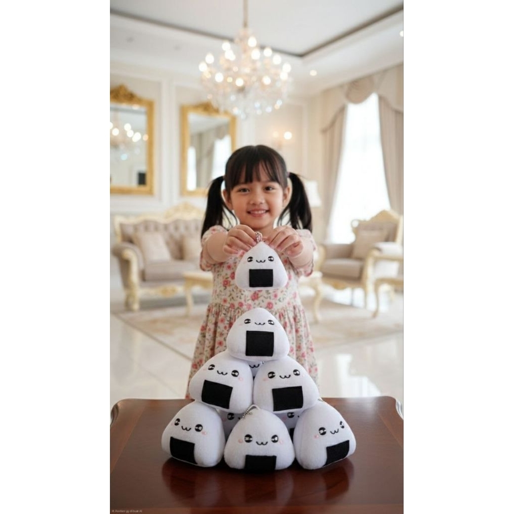Boneka Gantungan Tas Onigiri Lucu