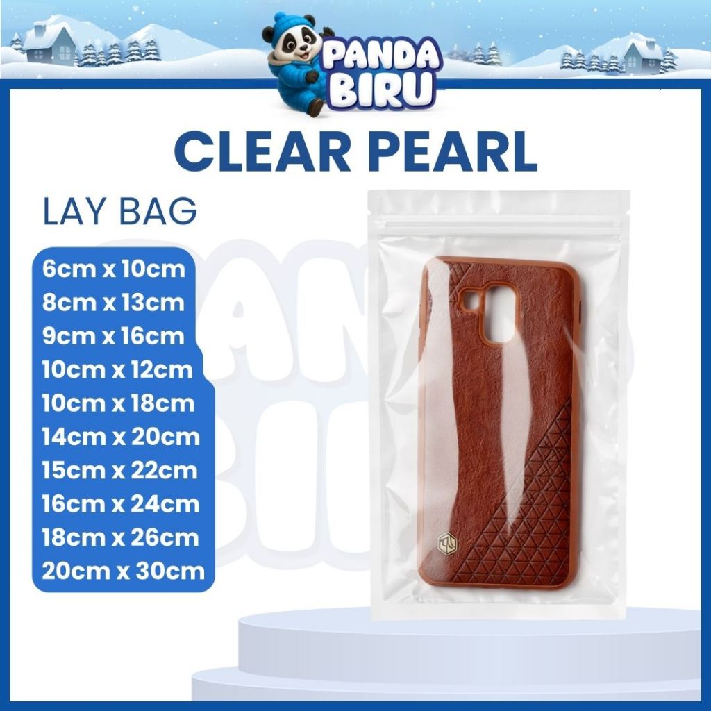 LAY BAG PLASTIK KLIP ZIPLOCK PEARL CLEAR | PLASTIK KEMASAN AKSESORIS SERBAGUNA | ANTI BOCOR