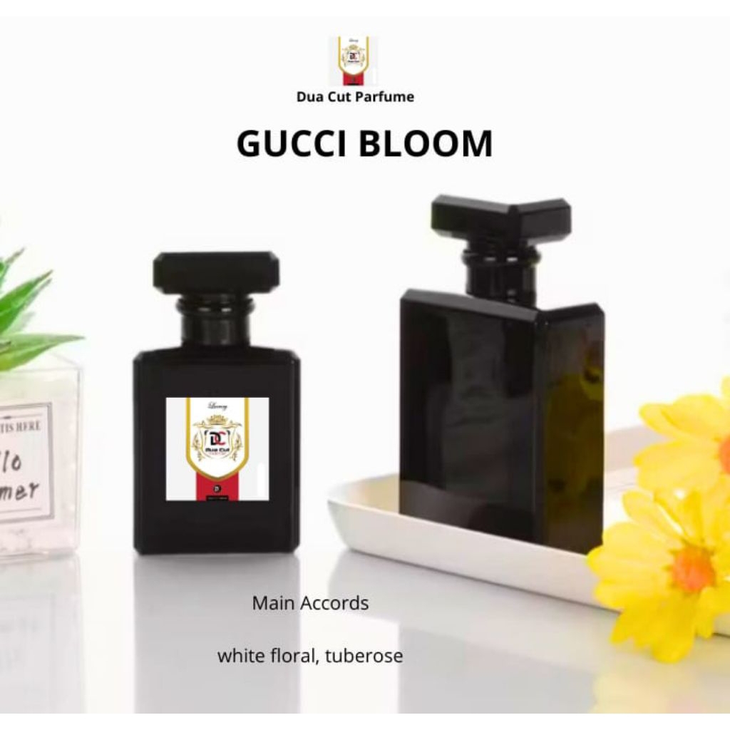 Dua Cut Parfum Inspirasi Gucci Bloom untuk Wanita 6-10 Jam Waktu Tahan Aroma Bunga Putih & Tuberose