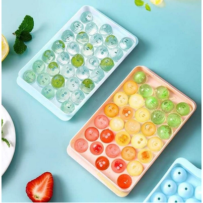 Cetakan Es Batu 33 Cube / cetakan agar bulat/ Ice Cube Tray/ Cetakan Jelly Cetakan Es Batu Bulat isi