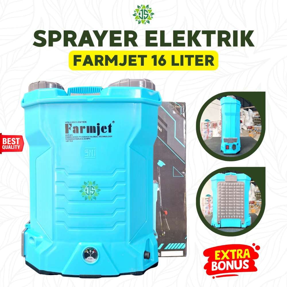 Sprayer Elektrik FARMJET 16 / 14 Liter | Tangki Semprot Hama Otomatis