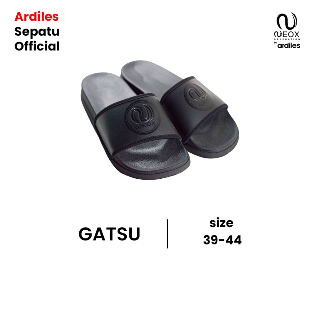 OBRAL AKHIR TAHUN Sandal Neox by Ardiles Gatsu Sandya Stars Vader Pria Hitam Selop Slides 39 44