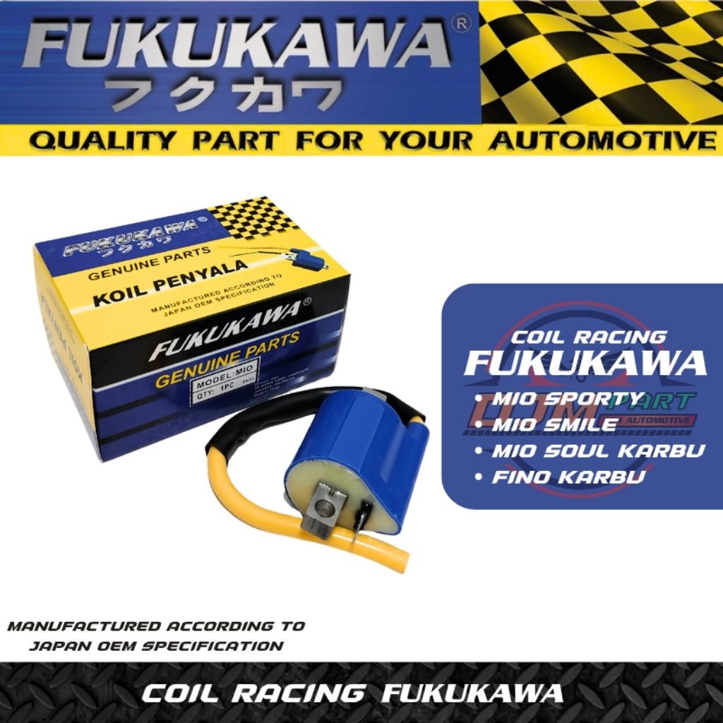 FUKUKAWA Coil Standar Racing Koil Pengapian Mio Sporty Mio Smile Mio Soul 5TL Original