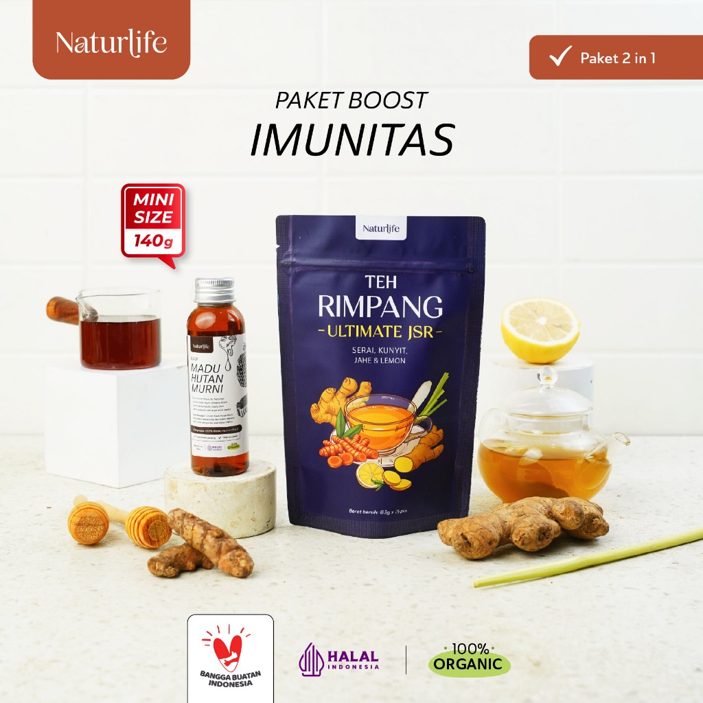 (BUNDLING HEMAT) TEH JSR ULTIMATE NATURLIFE & MADU 140G / RESEP SEHAT JSR / RAMUAN JSR / JSR ULTIMAT