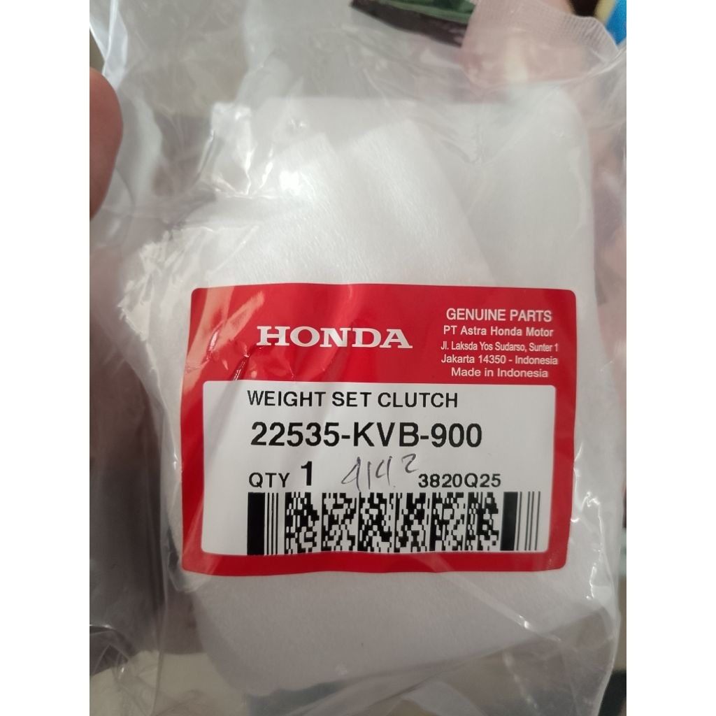 22535-KVB-900 Kampas Kopling Ganda Weight Set Clutch Vario 110 CW 22535KVB900