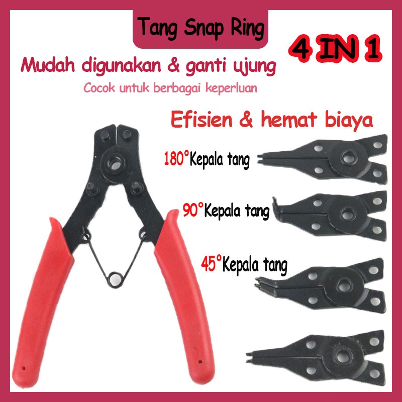 Tang Snap Ring snap ring pliers 4in1 snap ring dalam tang snap ring set