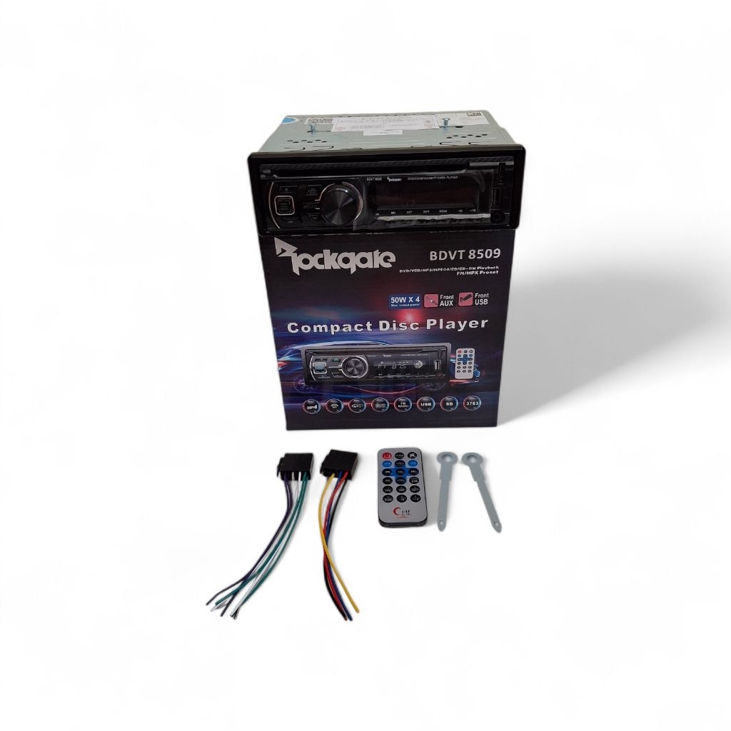 Single dvd rockgate bdvt 8509 tape mobil rockqate bluetooth