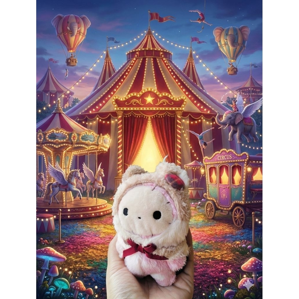 boneka sentimental circus costum tupai