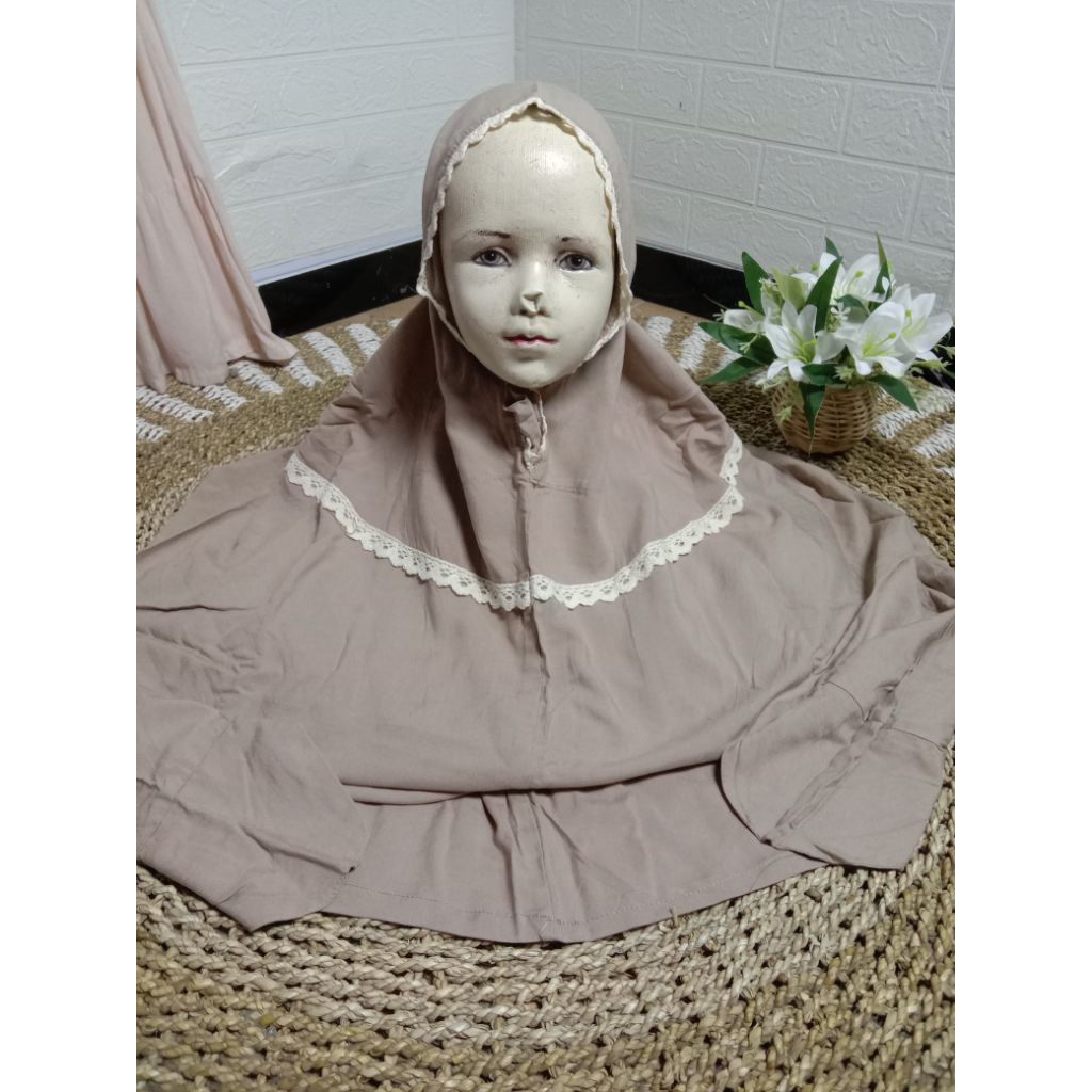 mukena anak rayon terusan