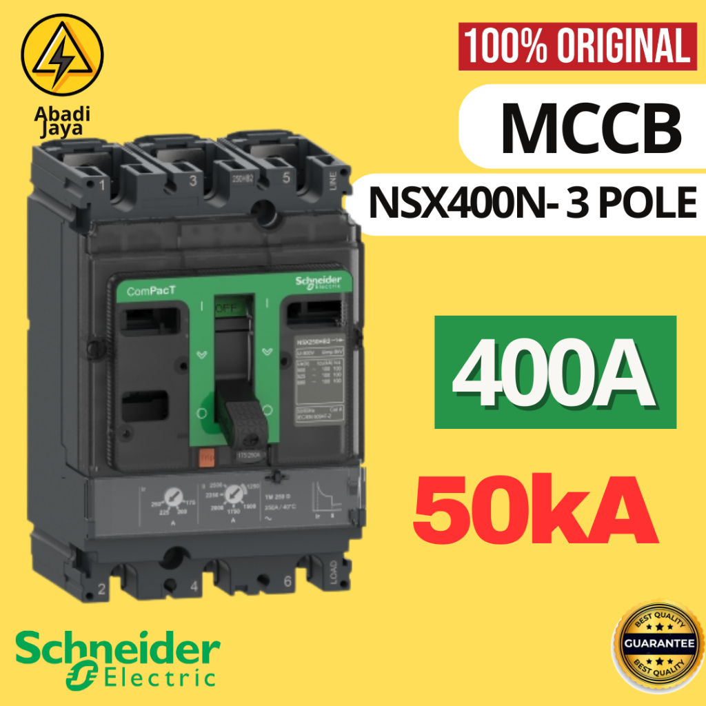 SCHNEIDER MCCB NSX400N NSX 400N 3P 400A 400 A 50KA C40N32D400 ORIGINAL NEW