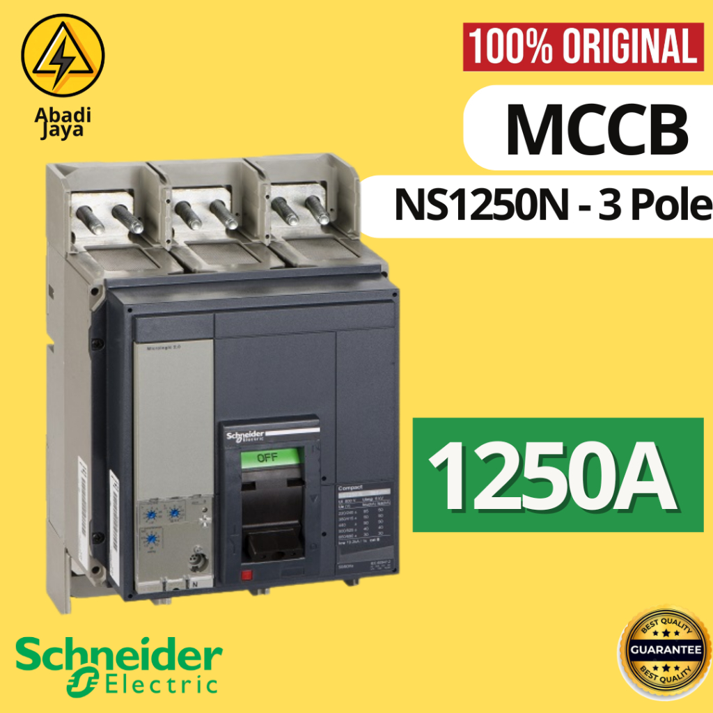 SCHNEIDER MCCB NS1250N 1250A 1250 A 3 Pole / 3P / 3 phase NS 1250 N
