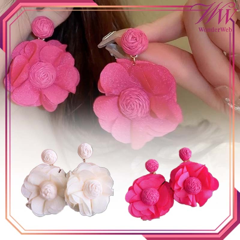 2pcs/Set Anting Bunga Stud Anting Fashion Wanita Anting Korea Wanita Anting Wanita Bunga Antingan Wa