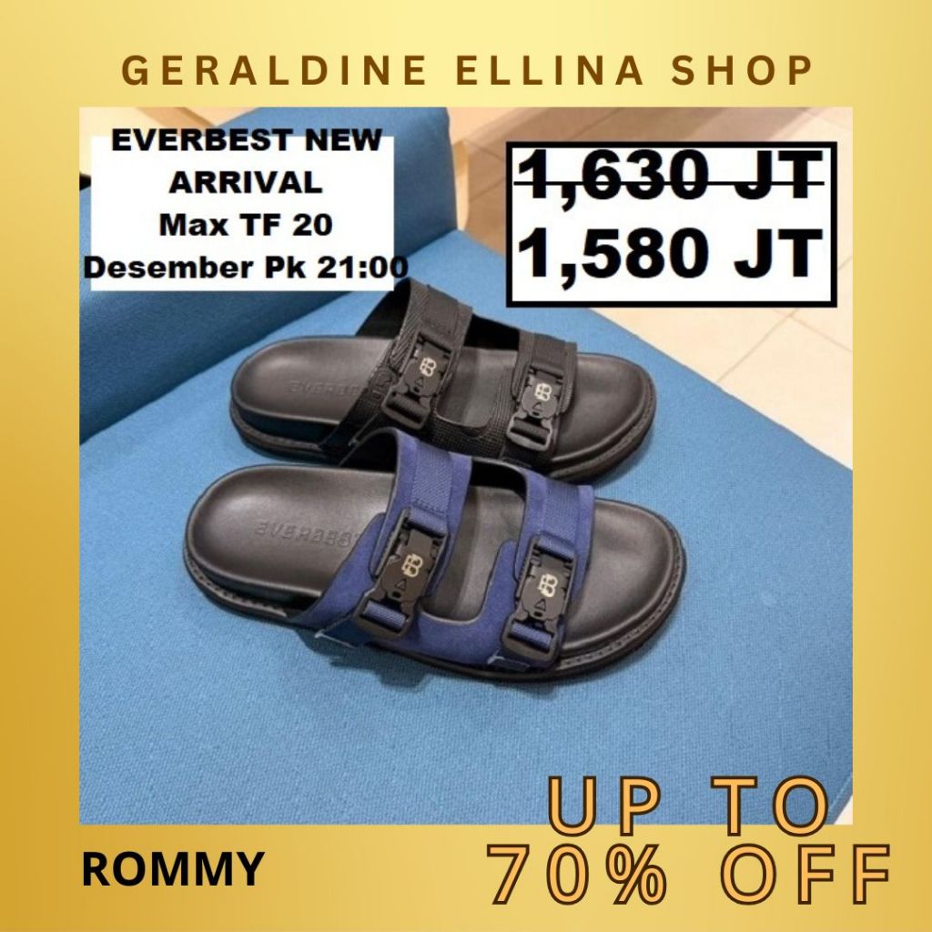 Sandal sendal EVERBEST pria original 100% Seri ROMMY