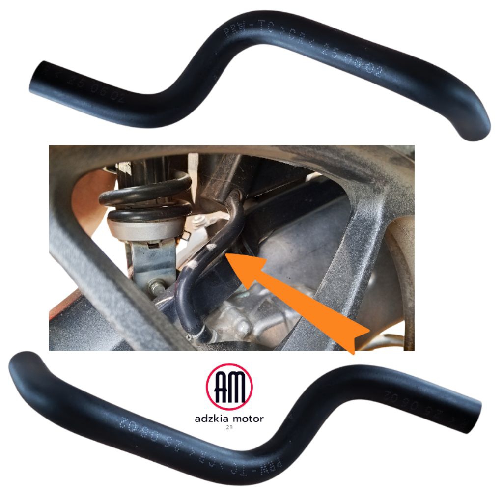 KARET SELANG HAWA CVT SELANG PERNAFASAN BEAT FI VARIO FI SCOOPY BEAT K1A ORIGINAL