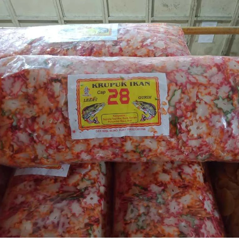 [Bal] Kerupuk Krupuk Seblak Mentah Ikan Tersanjung Cap 28